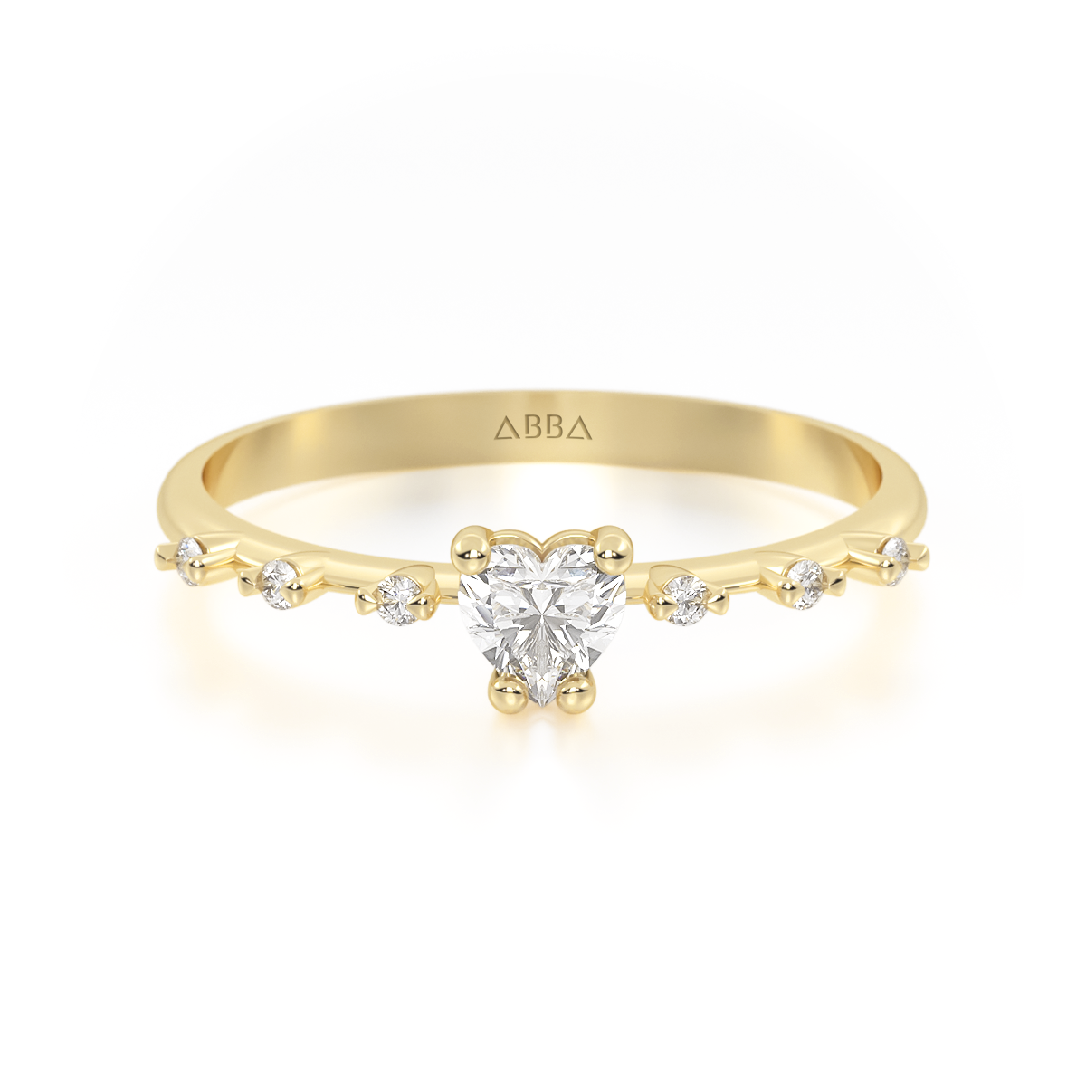 Anillo De Promesa Oro 10k Dalia Abba Joyas Talla 5.5