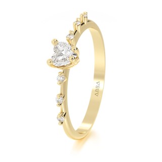 Foto 2 | Anillo De Promesa Oro 10k Dalia Abba Joyas Talla 6.5