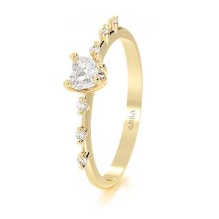 Foto 2 | Anillo De Promesa Oro 10k Dalia Abba Joyas Talla 8