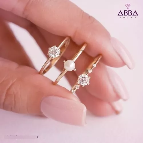 Foto 5 | Anillo de Promesa Oro 10k Perla Abba Joyas Talla 6.5