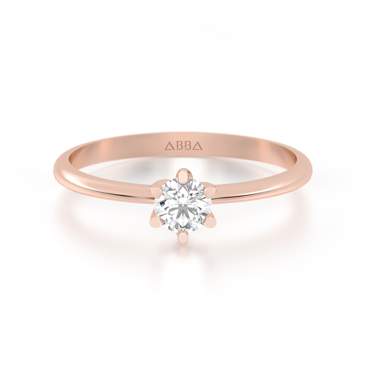 Anillo De Promesa Oro 10k Holy Abba Joyas Talla 4