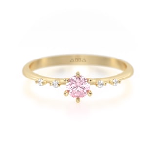 Foto 1 | Anillo de Promesa Oro 10k Jasmin Abba Joyas Talla 4