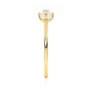 Foto 3 | Anillo de Promesa Oro 10k Perla Abba Joyas Talla 5