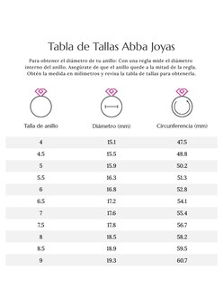 Foto 5 | Anillo de Promesa Oro 10k Dalia Abba Joyas Talla 5