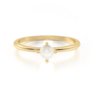 Foto 1 | Anillo de Promesa Oro 10k Perla Abba Joyas Talla 9