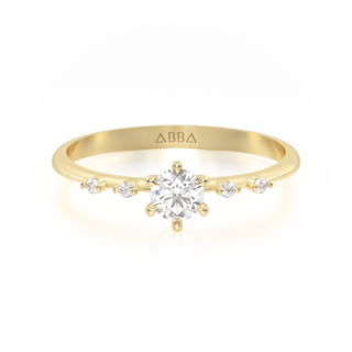 Foto 1 | Anillo de Promesa Oro 10k Jasmin Abba Joyas Talla 5.5