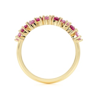 Foto 3 | Churumbela Oro 10k Gemas Corazones Rosas Abba Joyas Talla 6