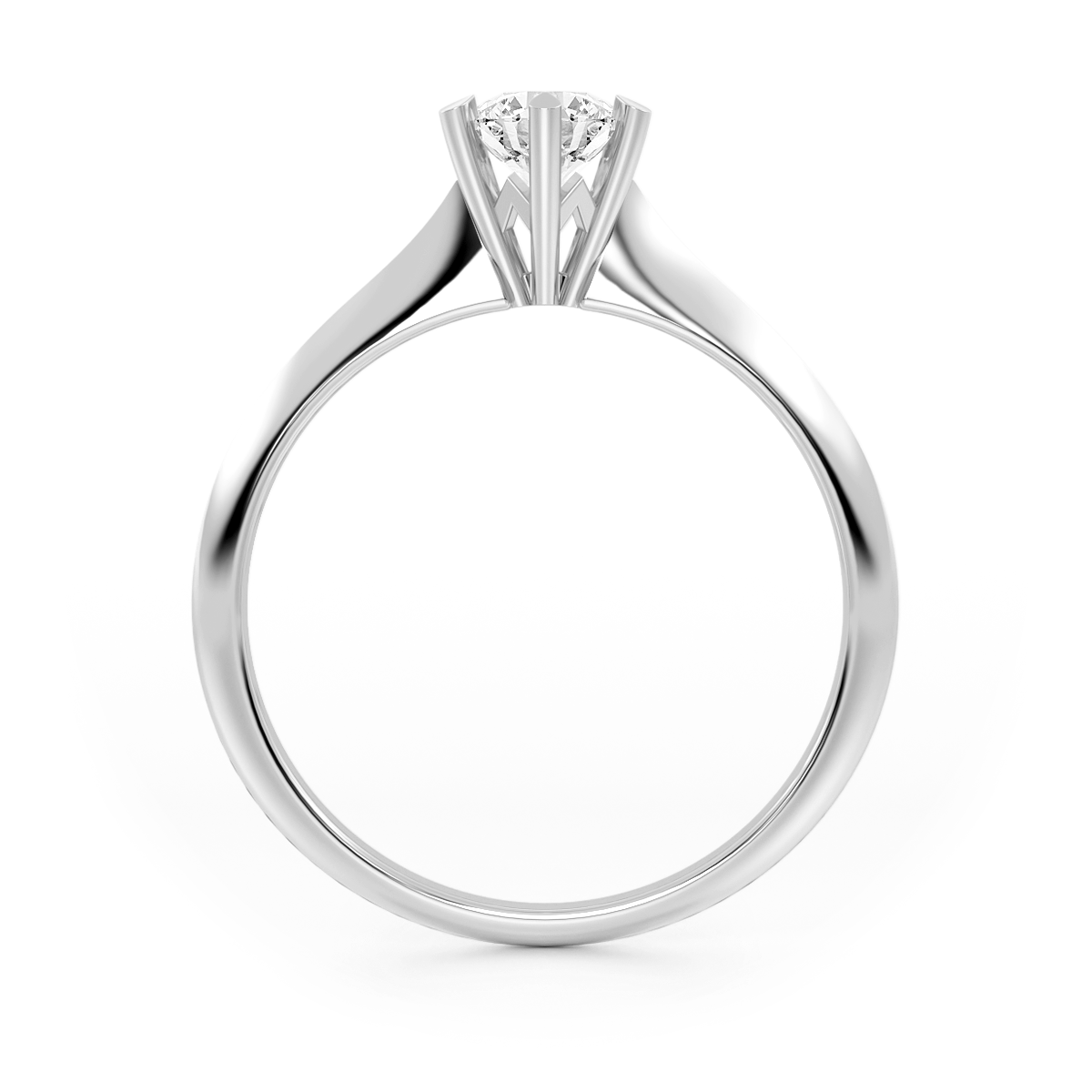 Foto 3 pulgar | Anillo de Compromiso Oro 10k Clásico Abba Joyas Talla 5