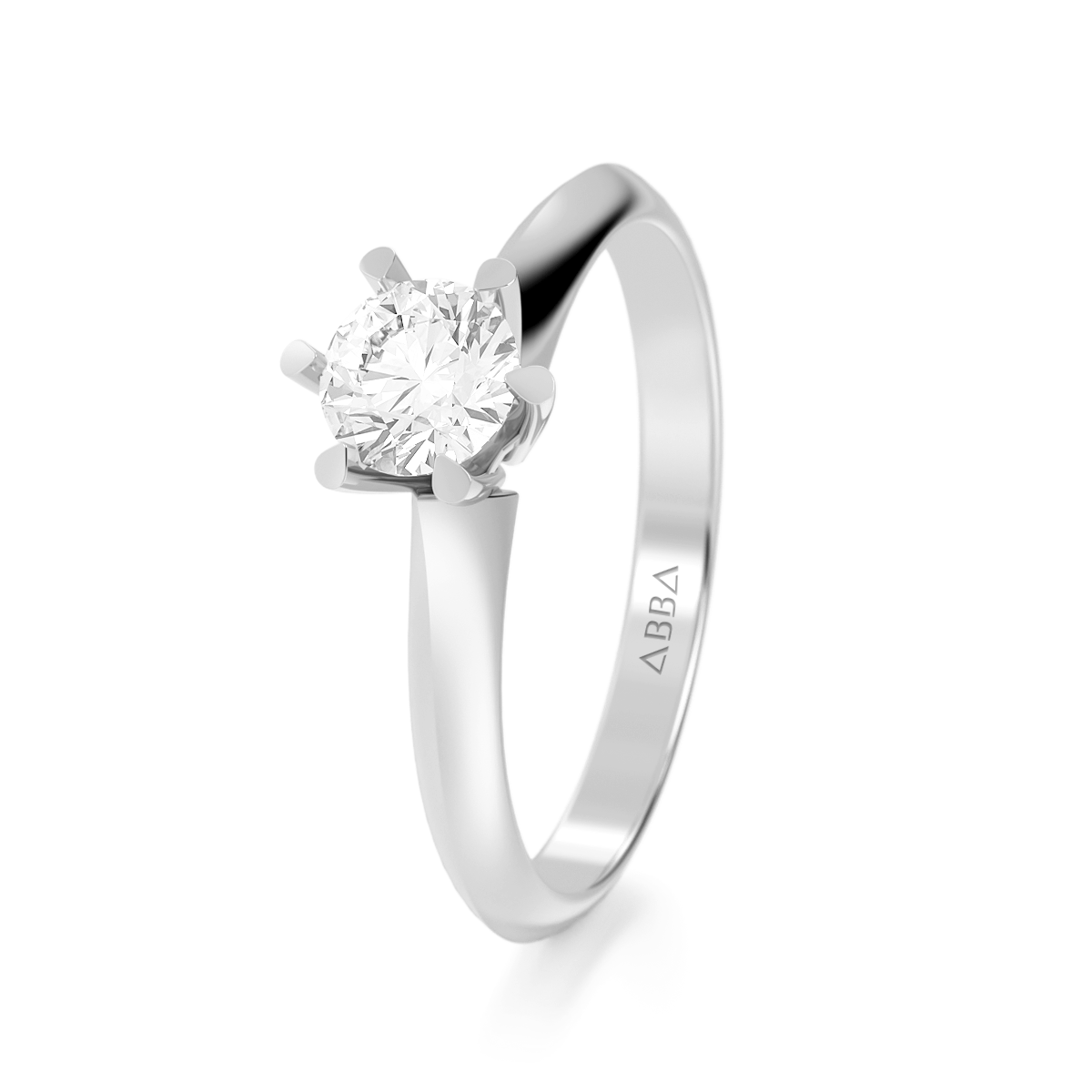 Foto 4 pulgar | Anillo de Compromiso Oro 10k Clásico Abba Joyas Talla 5