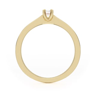 Foto 3 | Anillo De Compromiso Oro 10k Cloe Abba Joyas Talla 4.5