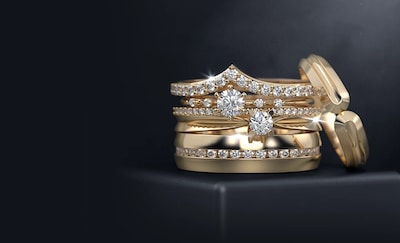 Foto 4 | Anillo De Compromiso Oro 10k Cloe Abba Joyas Talla 4.5