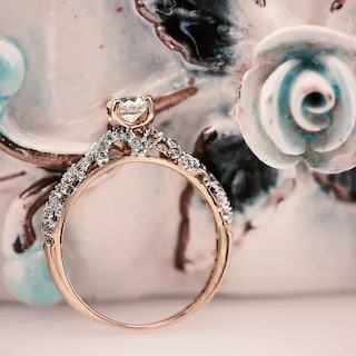 Foto 5 | Anillo De Compromiso Oro 10k Vintage Thin Abba Joyas Talla 4.5