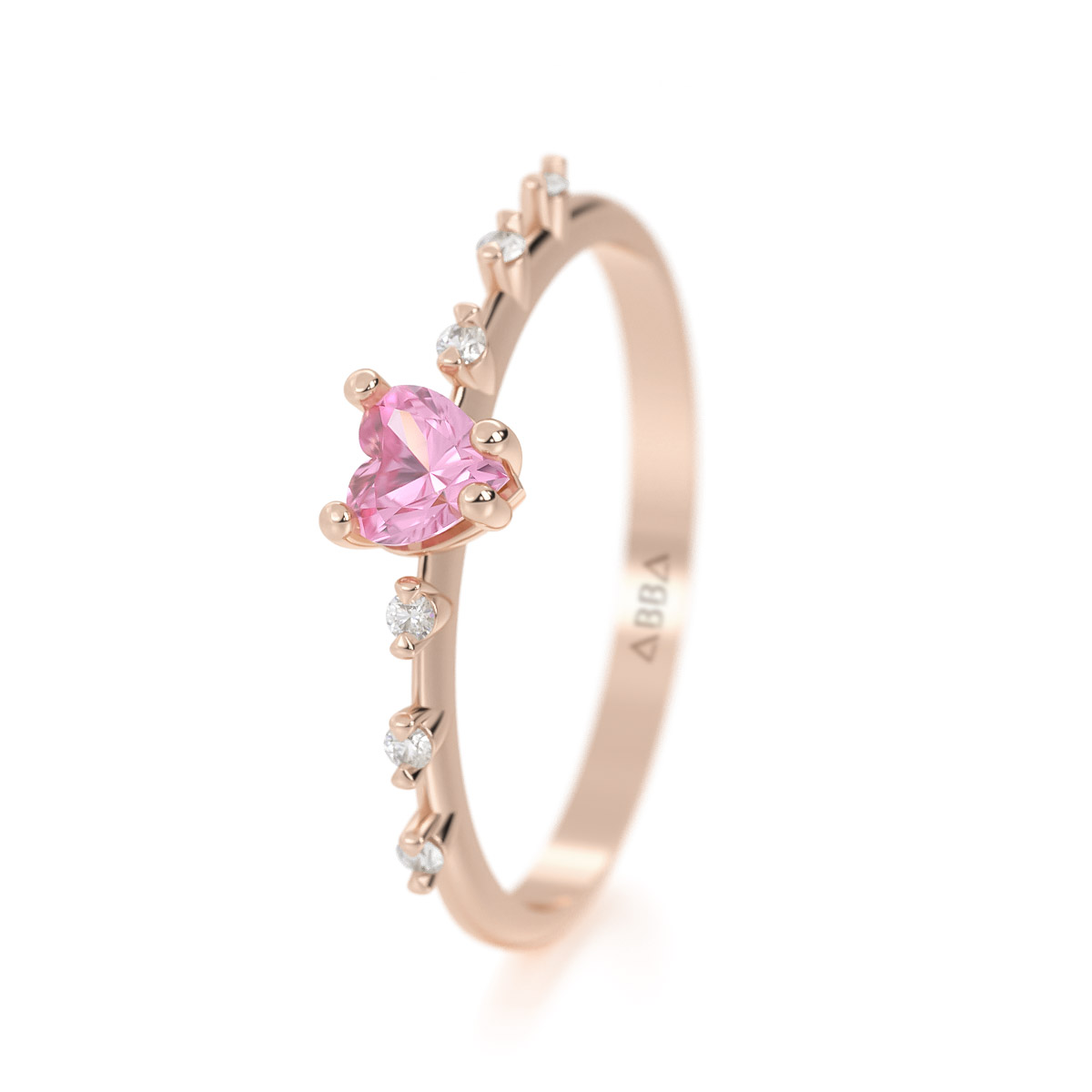 Foto 4 pulgar | Anillo De Promesa Dalia 10k Oro Talla 4.5