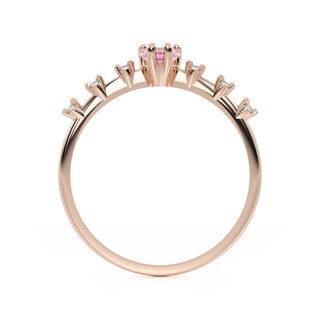 Foto 3 | Anillo De Promesa Dalia 10k Oro Talla 4
