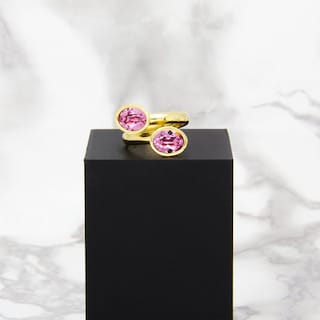 Foto 2 | Anillo Bañado en Oro 14k con Cristal para Mujer