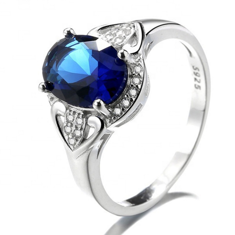 Anillo de Plata 925 con Circonitas y Kit de Regalo - Venta Internacional