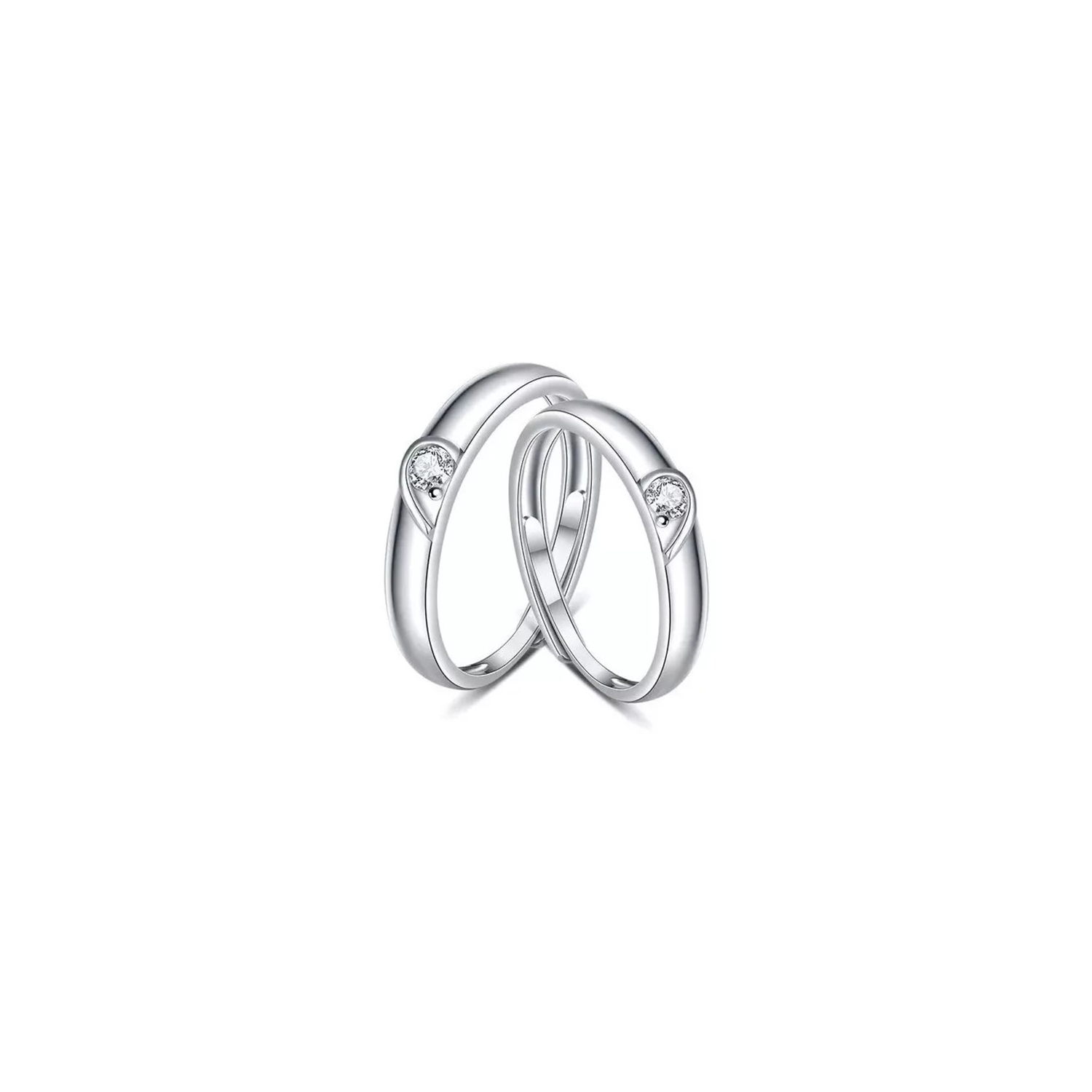 Foto 2 pulgar | Anillos de Compromiso de Plata 925 para Parejas- Venta Internacional