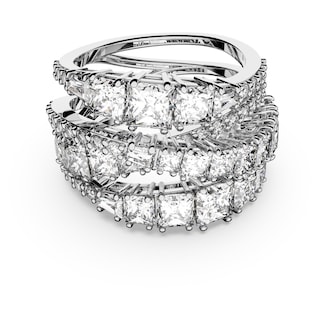 Foto 1 | Anillo Swarovski Hyperbola Con Cortes Mixtos En Cristal Transparente - Venta Internacional.