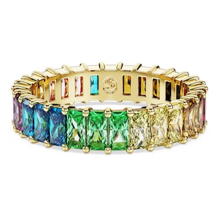 Foto 1 | Anillo Swarovski Matrix Band Con Piedras Tipo Baguette Multicolores - Venta Internacional.