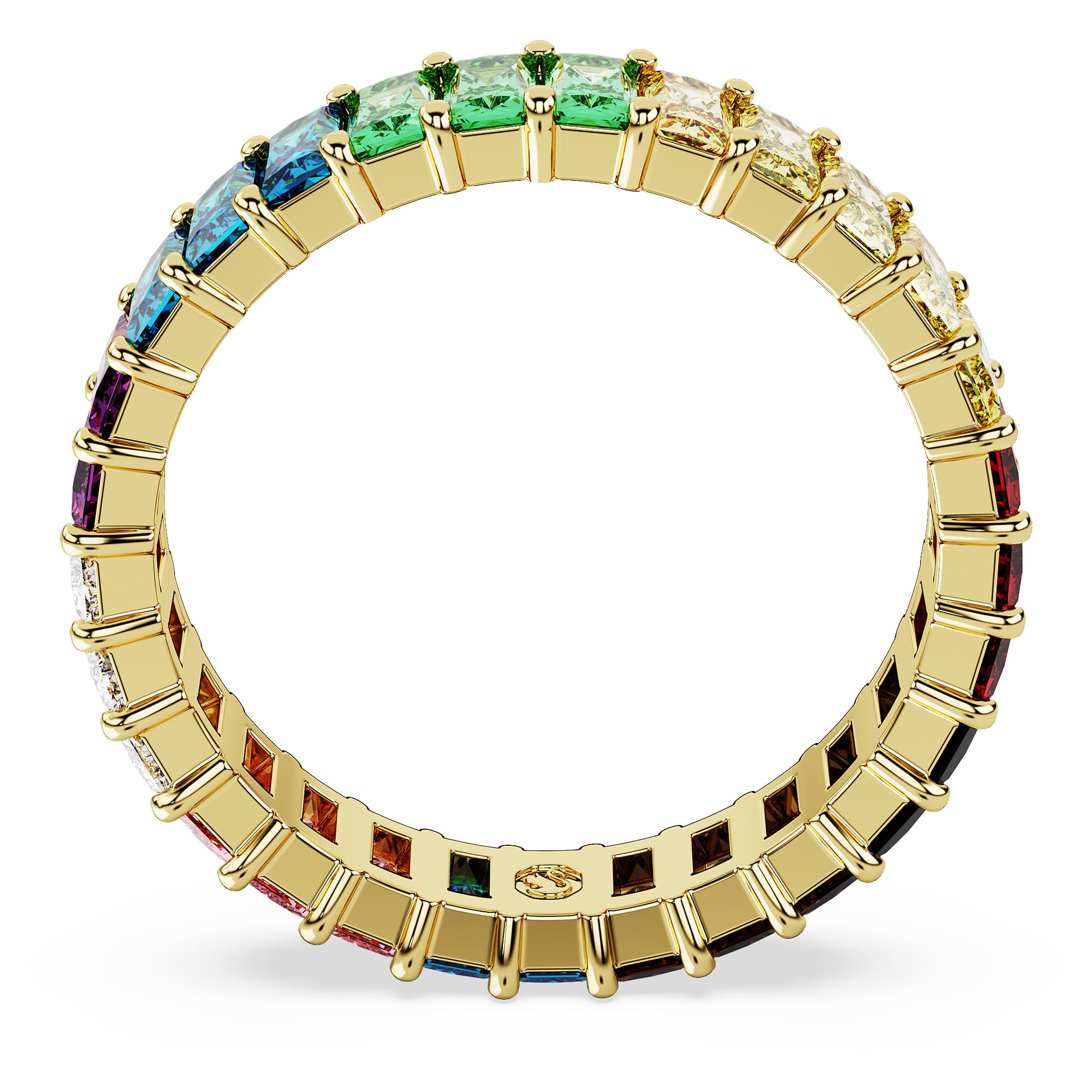 Foto 5 pulgar | Anillo Swarovski Matrix Band Con Piedras Tipo Baguette Multicolores - Venta Internacional.