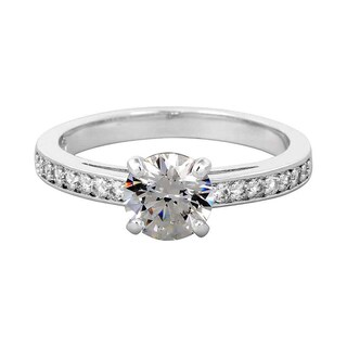 Foto 1 | Anillo Swarovski Attract Redondo Chapado En Rodio Con Cristal Tamaño 7 - Venta Internacional.
