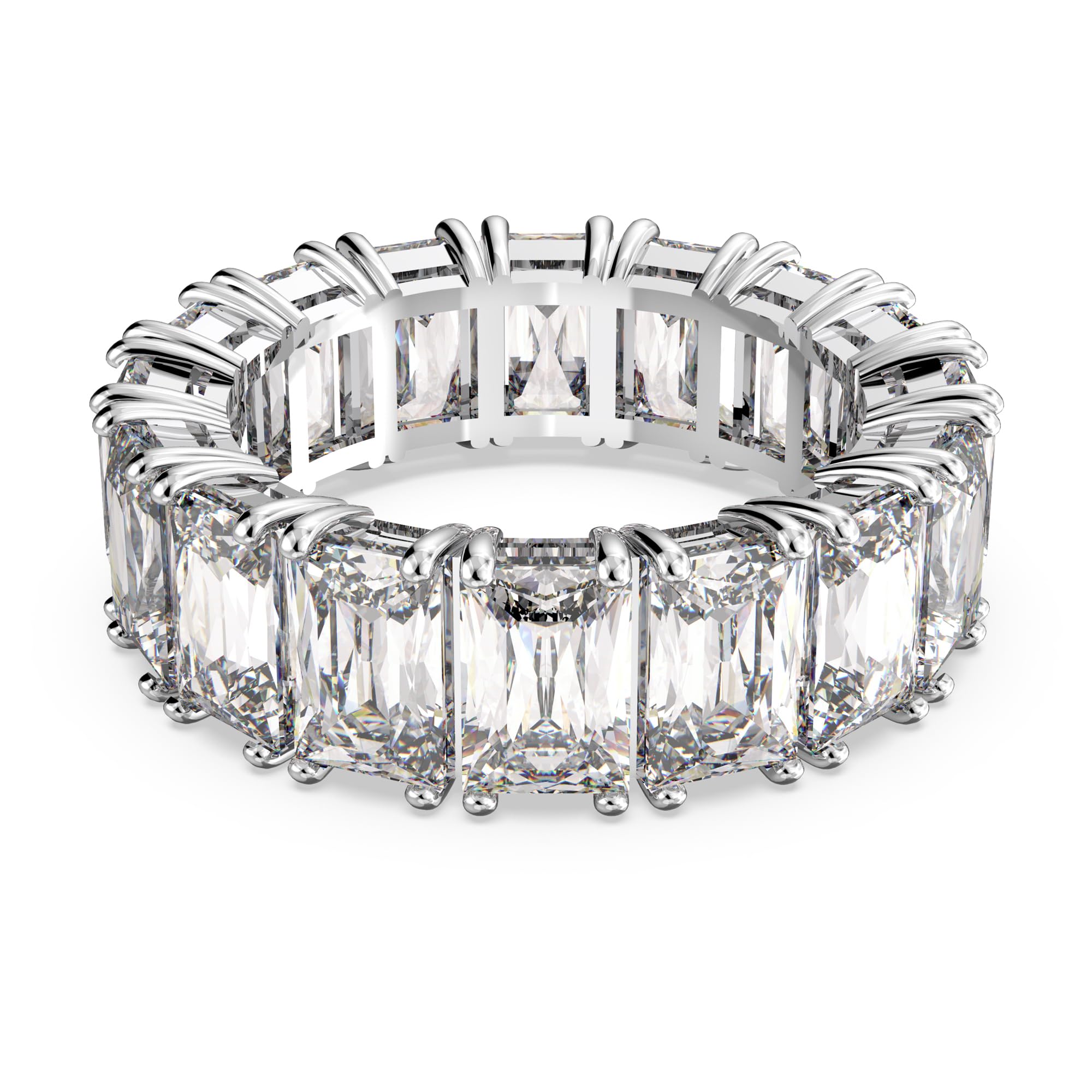 Anillo Swarovski Matrix Vittore De Corte Rectangular Talla 6 - Venta Internacional.