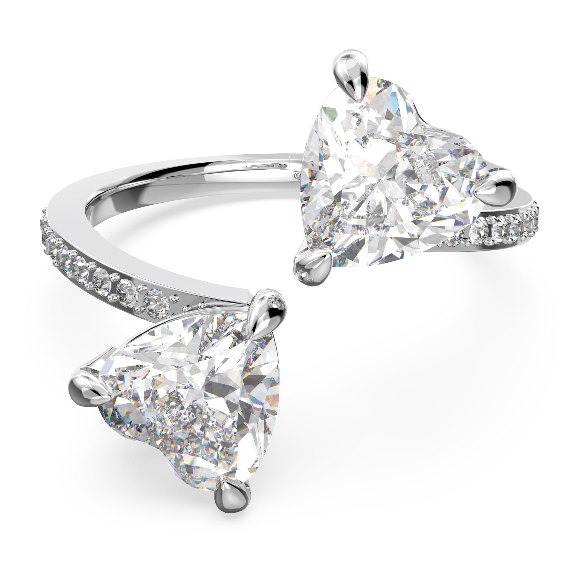 Anillo Swarovski Mesmera Para Mujer En Rodio Abierto Con Cristales 8 - Venta Internacional.