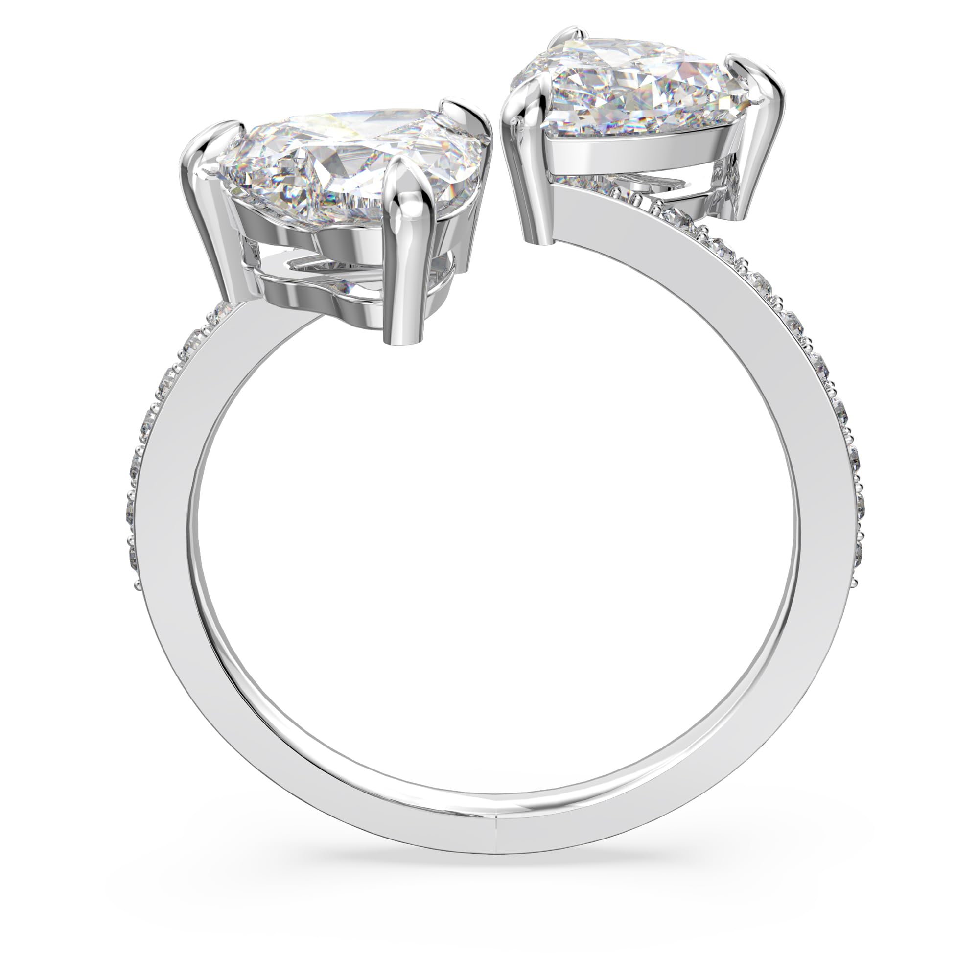 Foto 5 pulgar | Anillo Swarovski Mesmera Para Mujer En Rodio Abierto Con Cristales 8 - Venta Internacional.