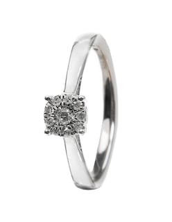 Foto 1 | Anillo Lucie de Diamantes Oro Blanco de 14k Talla 5.5