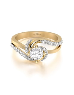 Foto 1 | Anillo de Compromiso Abba Joyas de Oro de 10k Talla 8.5