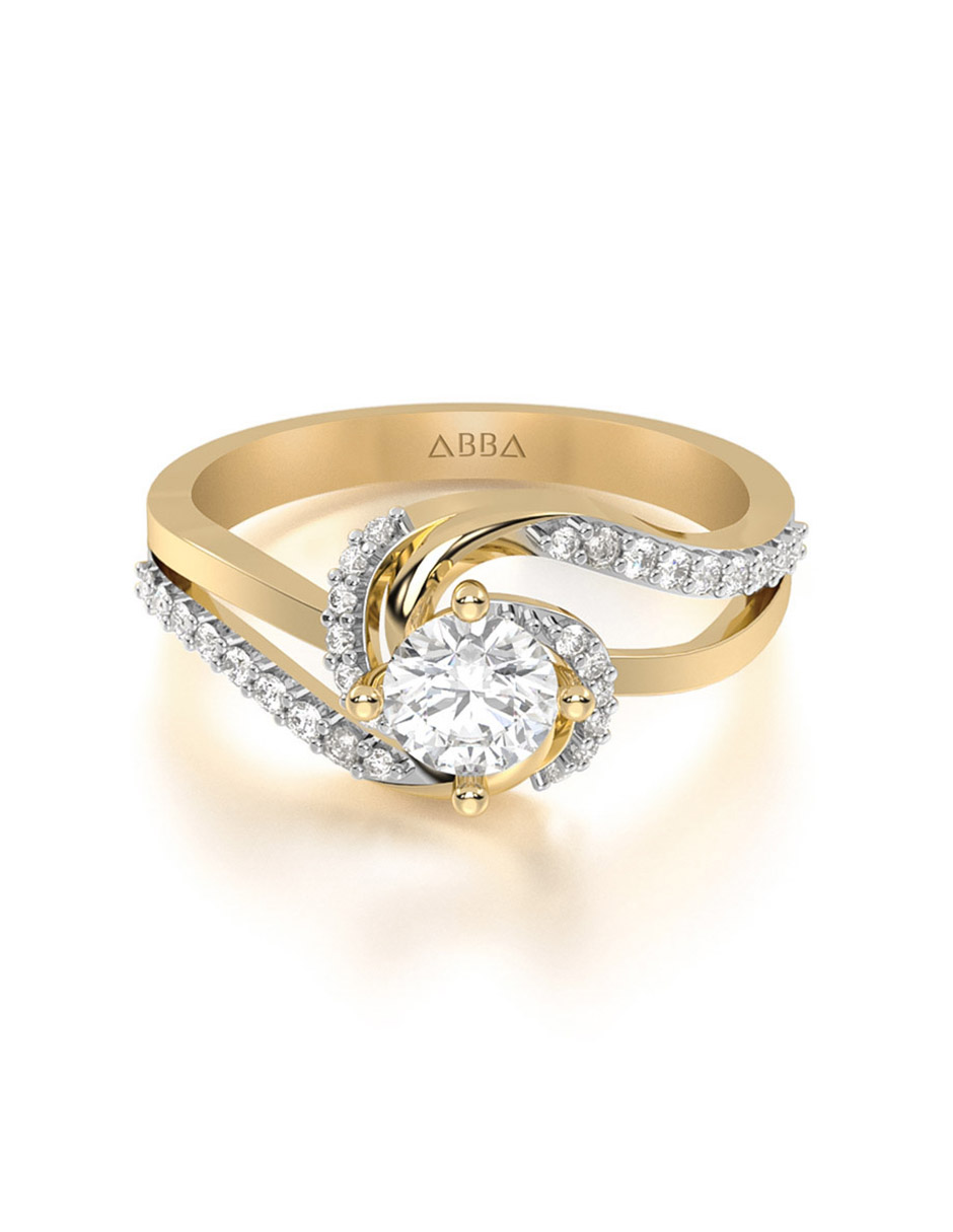 Anillo de Compromiso Abba Joyas de Oro de 10k Talla 5.5