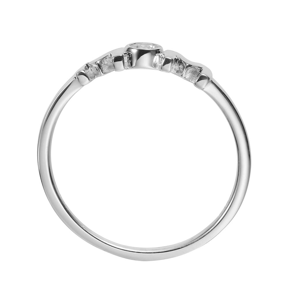 Foto 4 pulgar | Anillo Enso 925 Para Mujer Esr150s Plateado
