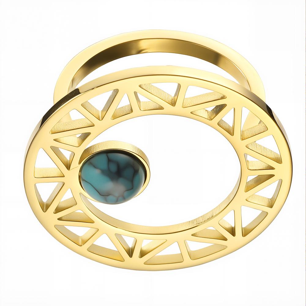 Foto 3 pulgar | Anillo Enso IC para Mujer EIC252488G Dorado