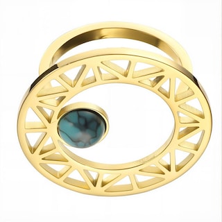 Foto 2 | Anillo Enso IC para Mujer EIC252488G Dorado