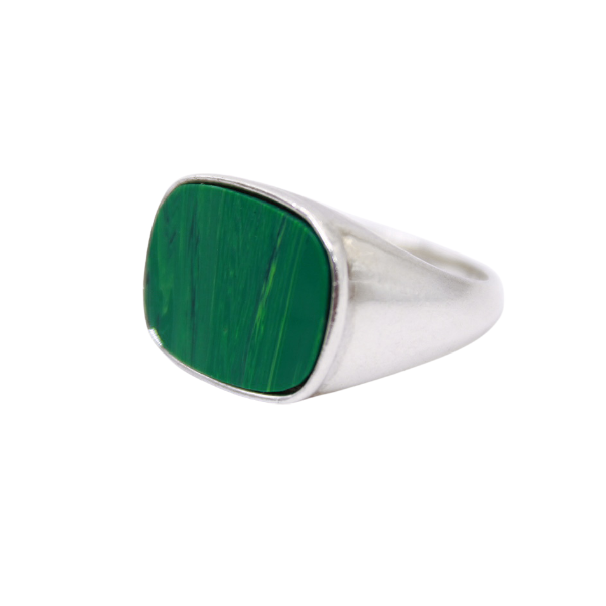 Foto 1 | Anillo Malaquita Plata .925 Crixus Joyería