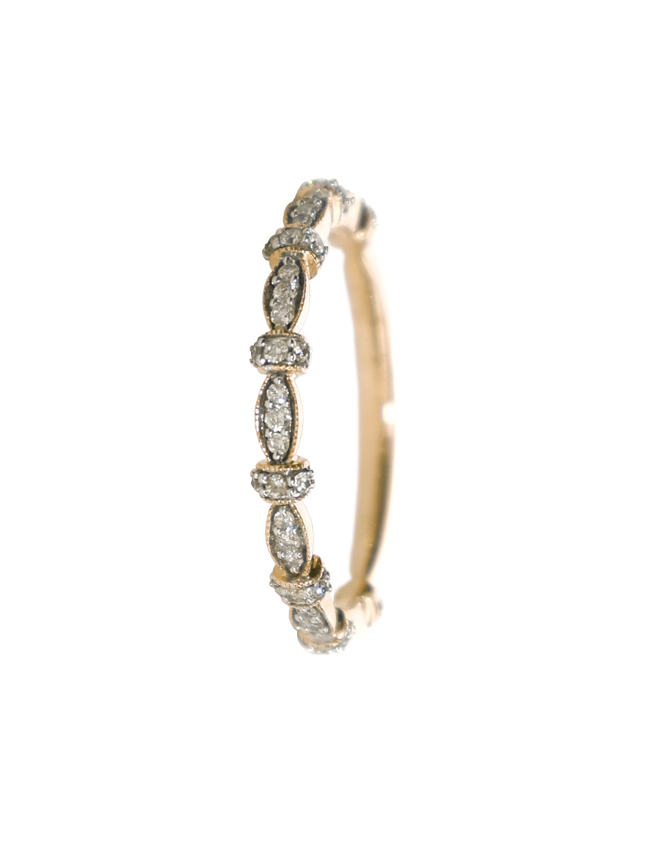 Foto 3 pulgar | Anillo con Diamantes en Oro Amarillo 14k Lucie Talla 6.5