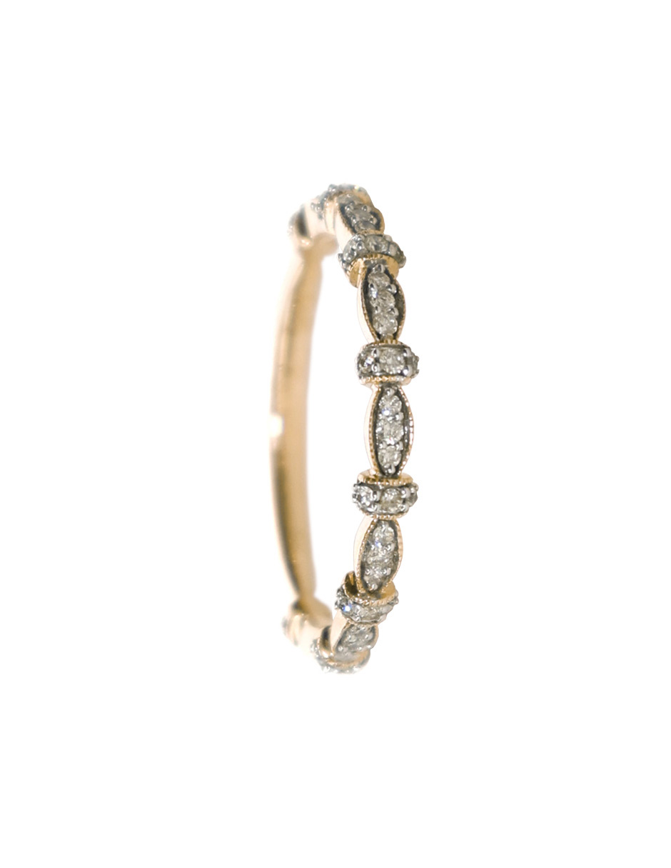 Foto 4 pulgar | Anillo con Diamantes en Oro Amarillo 14k Lucie Talla 6.5