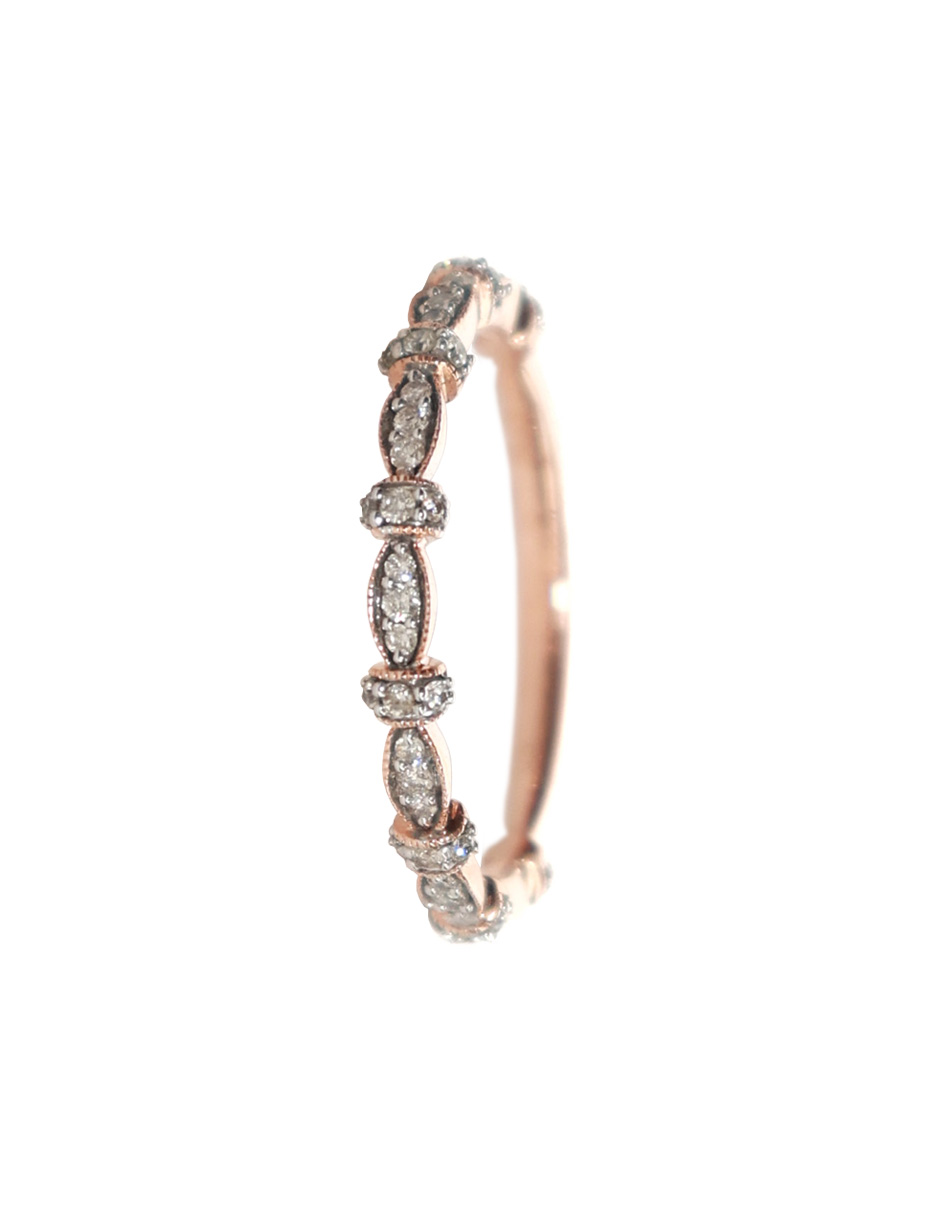 Foto 3 pulgar | Anillo con Diamantes en Oro Rosa 14k Lucie Talla 6.5