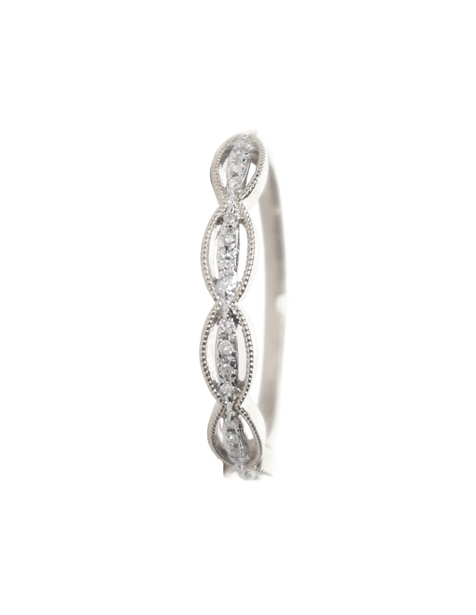 Foto 3 pulgar | Churumbela Lucie de Diamantes de Oro Blanco de 14k Talla 6