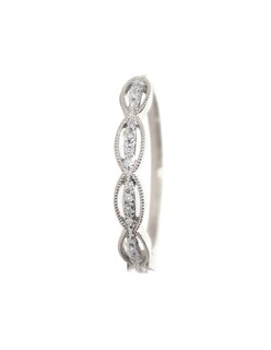 Foto 2 | Churumbela Lucie de Diamantes de Oro Blanco de 14k Talla 6