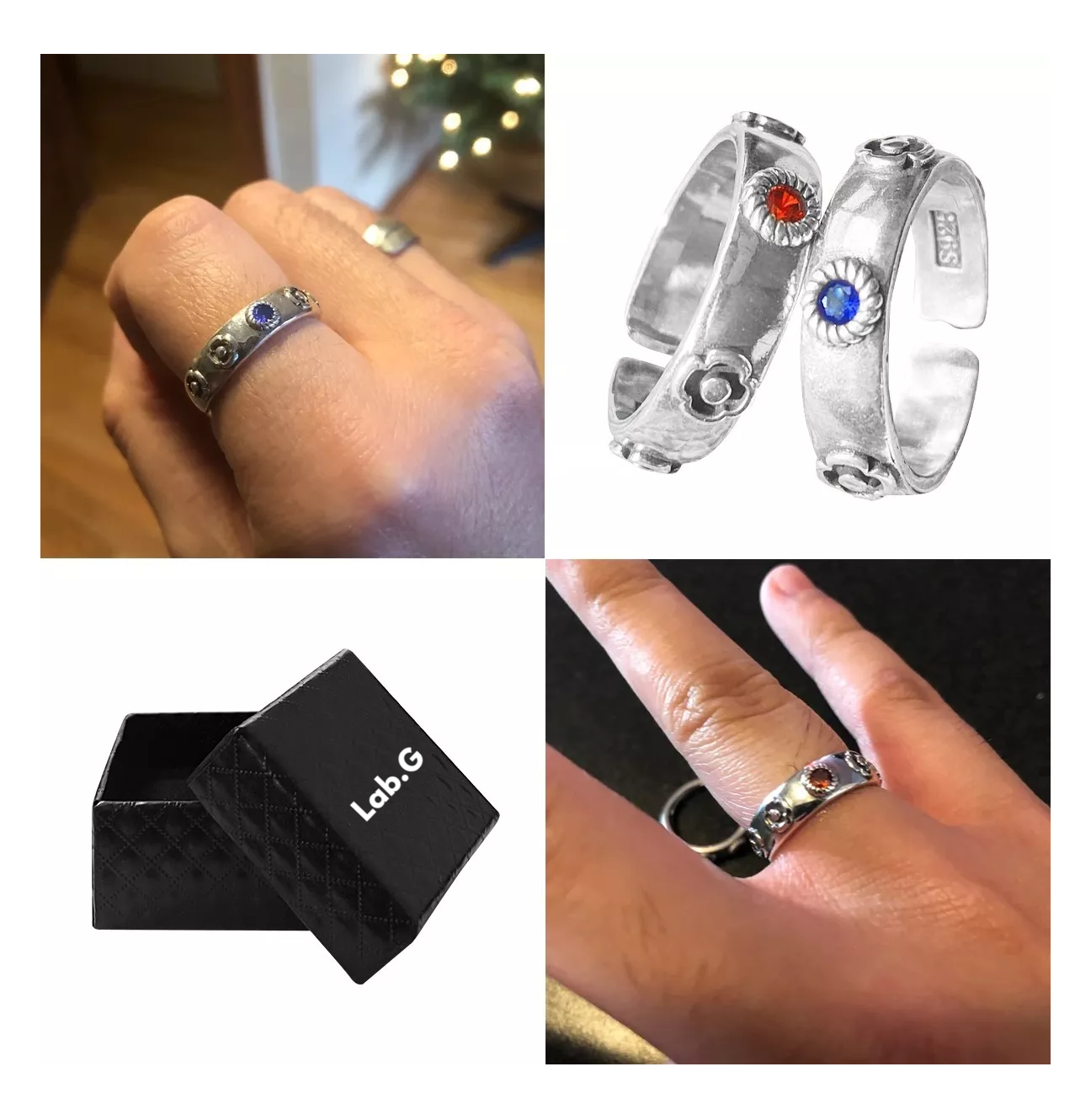 Foto 4 pulgar | Anillos Ajustables Anime 2 Piezas