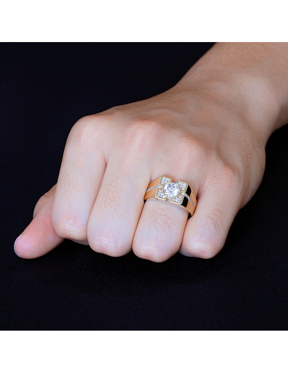 Foto 3 pulgar | Anillo Elegance Oro 10k 12.5