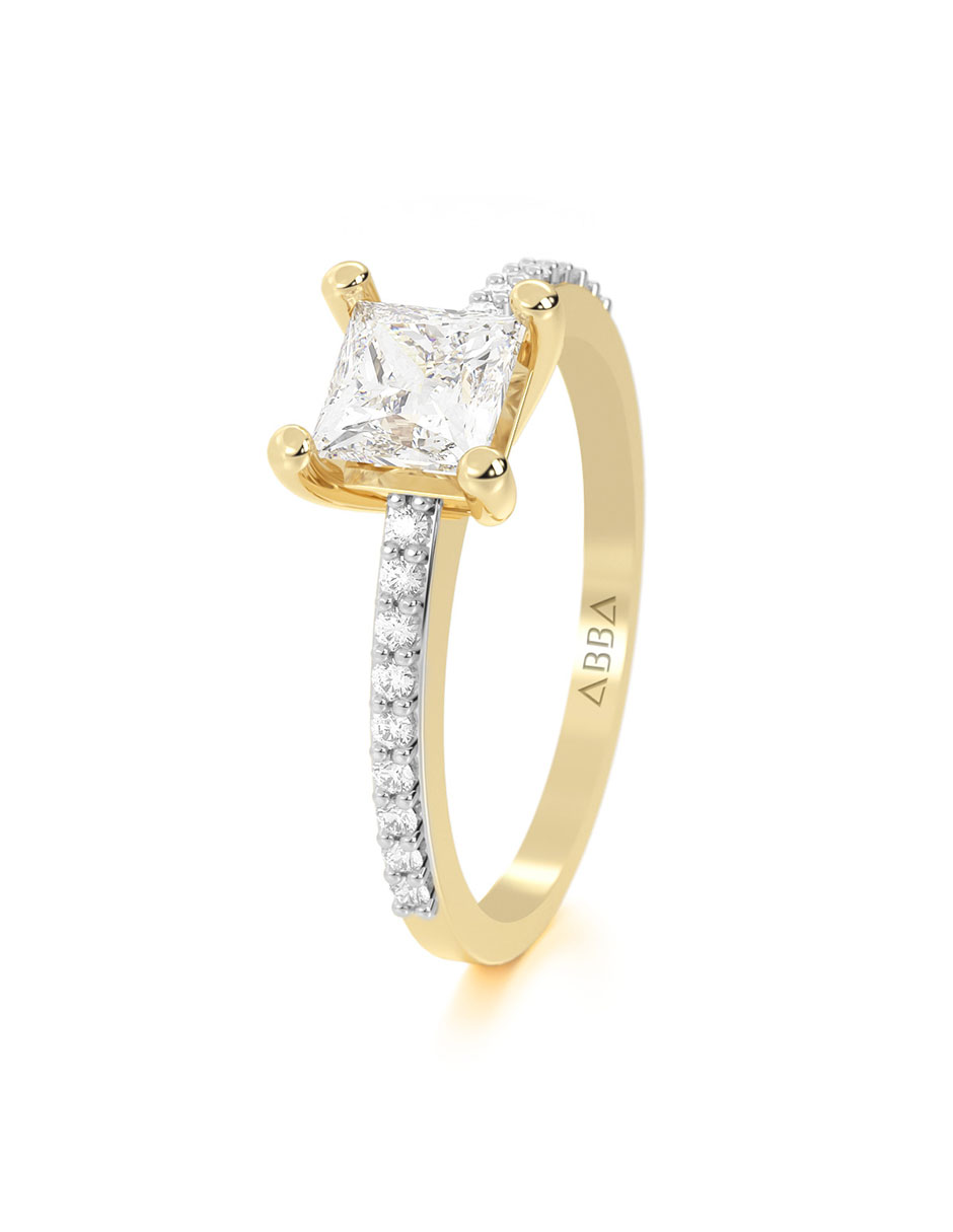 Foto 3 pulgar | Anillo de Compromiso Abba Joyas 10k Oro Talla 6