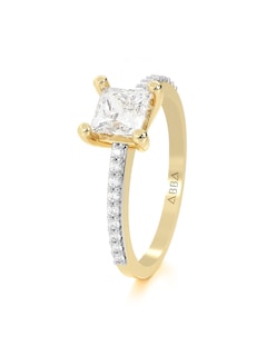 Foto 2 | Anillo de Compromiso Abba Joyas 10k Oro Talla 6