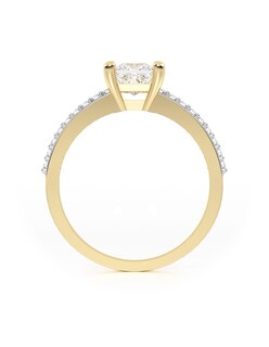 Foto 3 | Anillo de Compromiso Abba Joyas 10k Oro Talla 6
