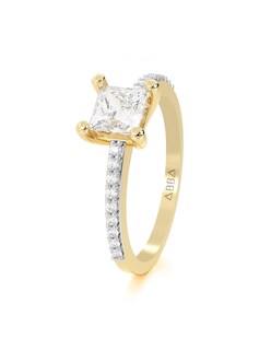 Foto 2 | Anillo de Compromiso Abba Joyas 10k Oro Talla 7