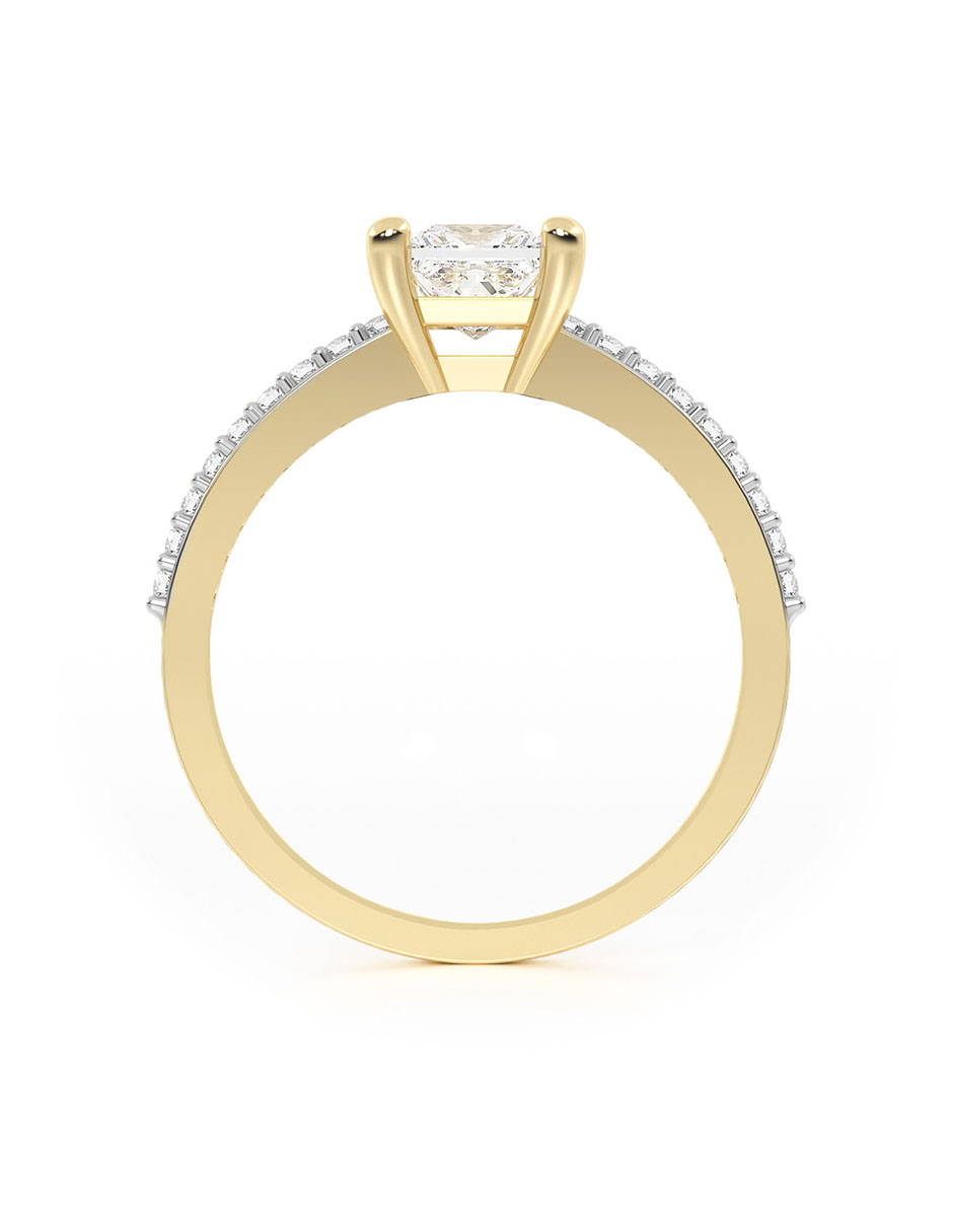 Foto 4 pulgar | Anillo de Compromiso Abba Joyas 10k Oro Talla 7