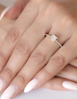Foto 4 | Anillo de Compromiso Abba Joyas 10k Oro Talla 7
