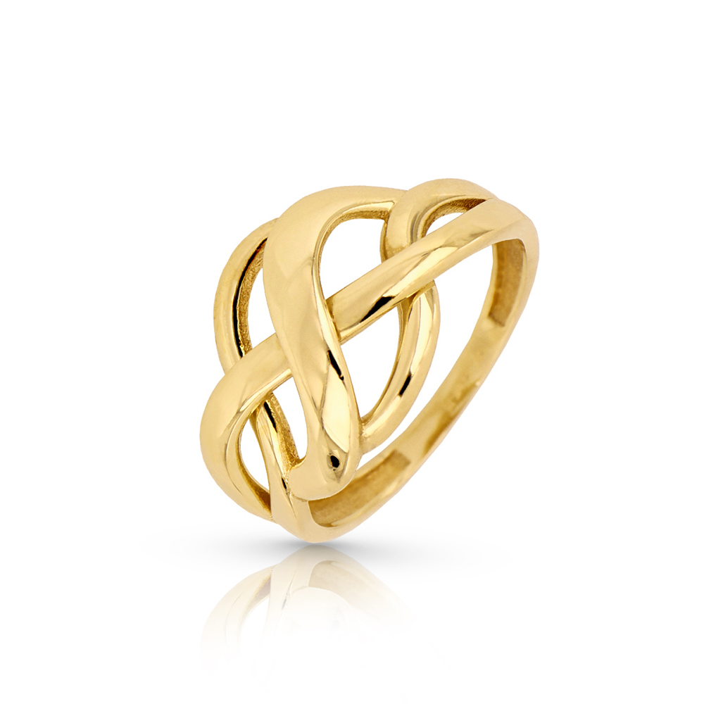 Foto 4 pulgar | Anillo Zekie 7148 Oro 10k Amarillo Nudo
