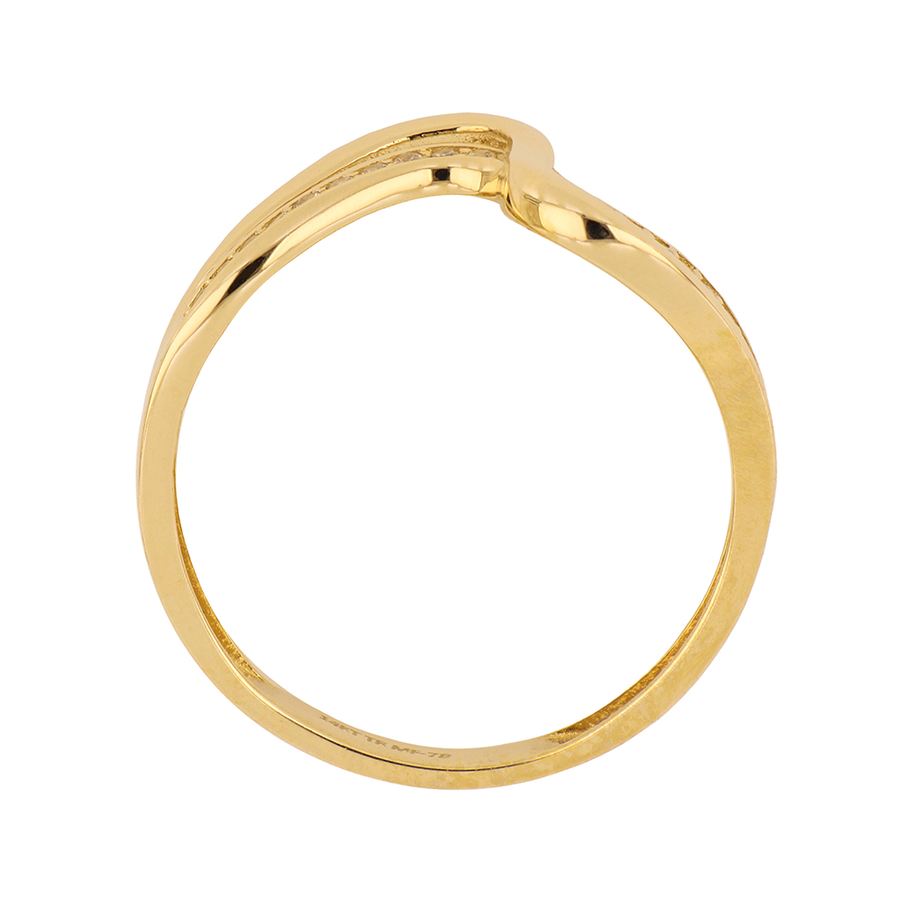 Foto 4 pulgar | Anillo de Oro 14k con Zirconias Zekie